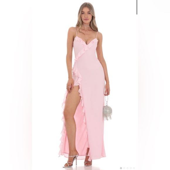 Lucy in the Sky Dresses & Skirts - Pink Ruffle Prom Dress